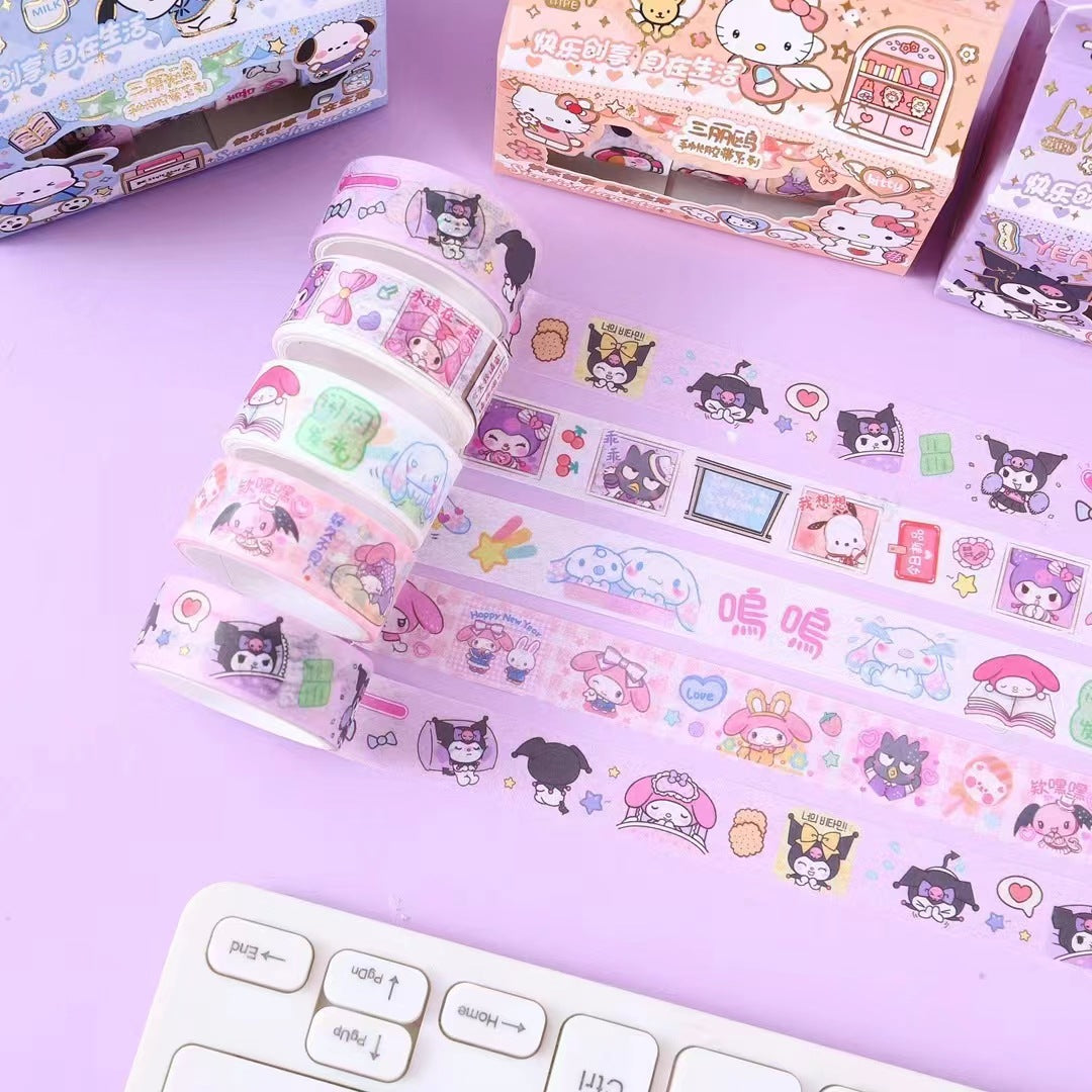 San.rio Cute Washi Tape Stickers for Journaling