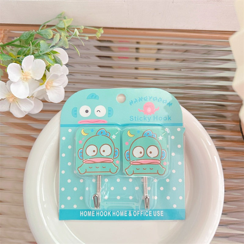 San.rio Cute Adhesive Wall Hooks