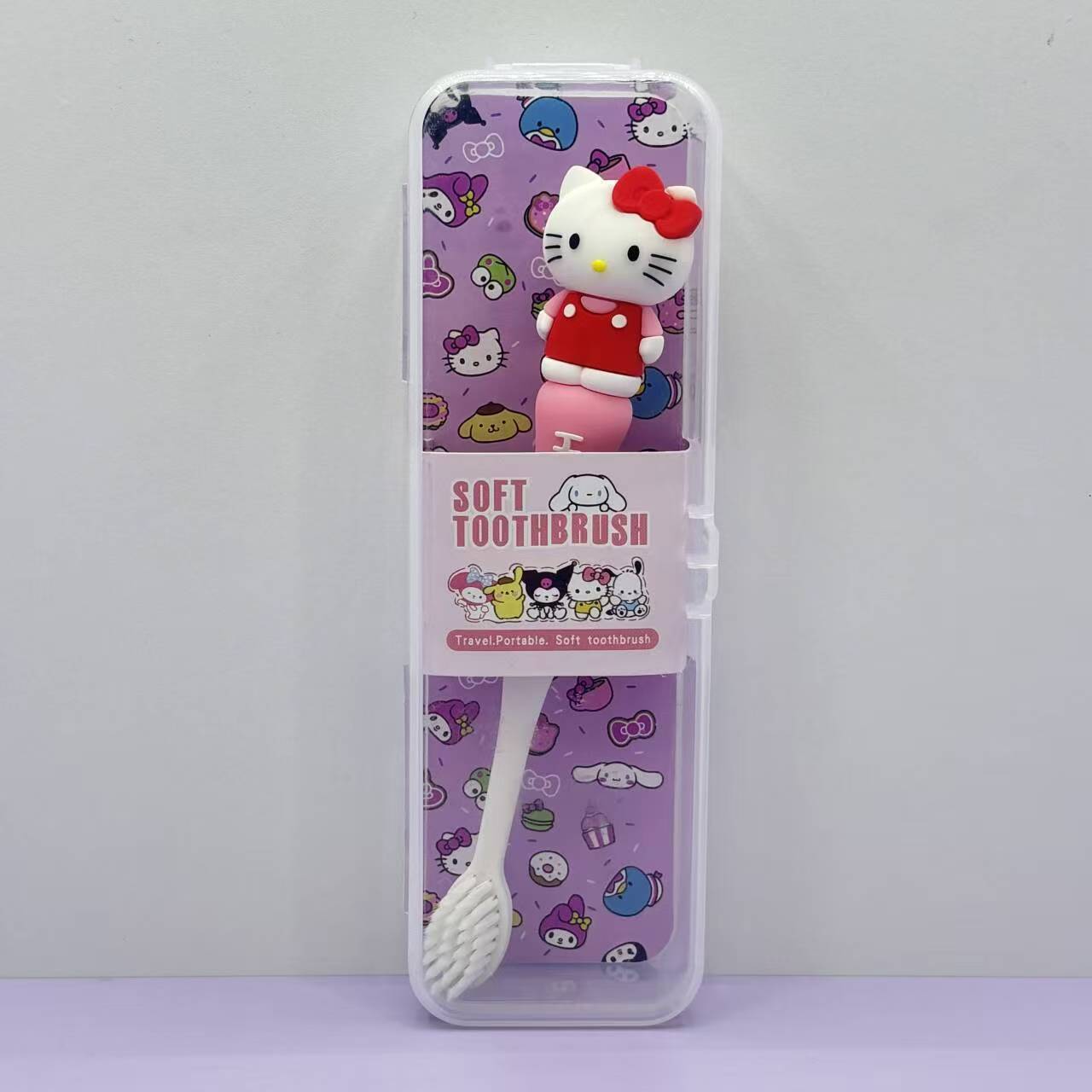 Sa.nrio Soft Bristle Toothbrush with Clear Case