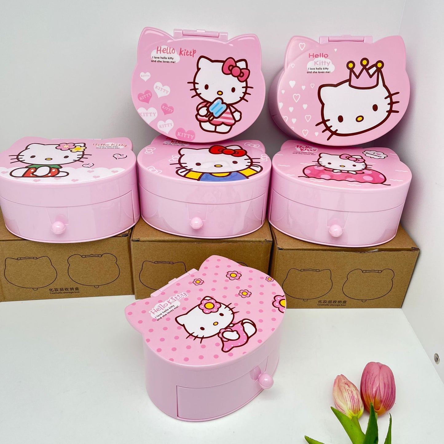 SaNR.IO Cute Kawaii Jewelry Box with Mirror
