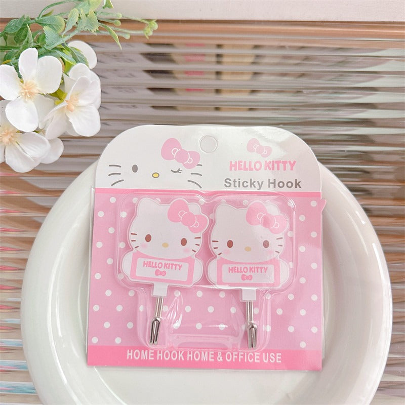 San.rio Cute Adhesive Wall Hooks
