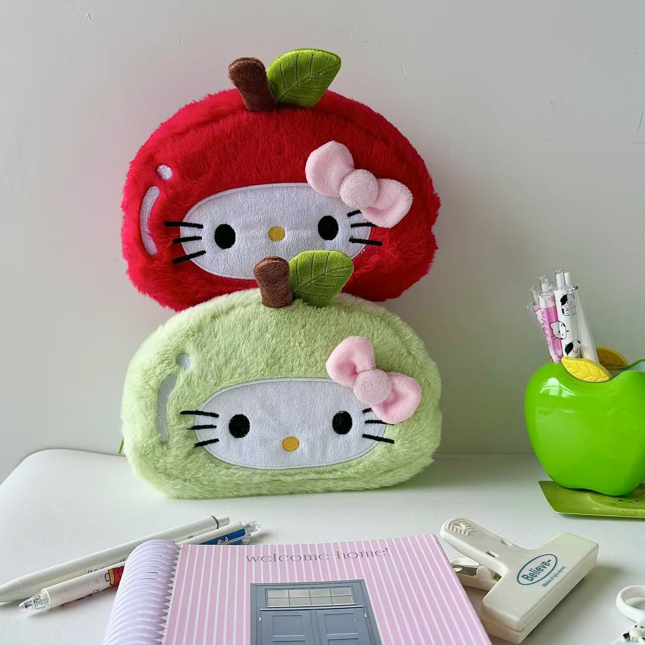 Sanri.o Cute Plush Handheld Doll Makeup Bag