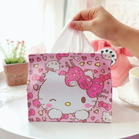 Cartoon PU Leather Tissue Box