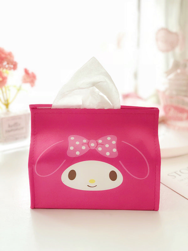 Cartoon PU Leather Tissue Box
