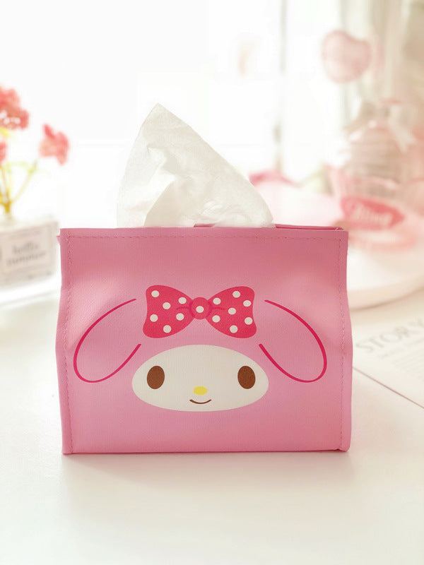 Cartoon PU Leather Tissue Box