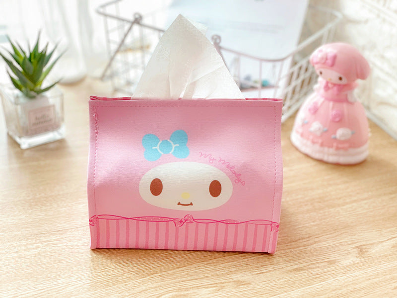 Cartoon PU Leather Tissue Box