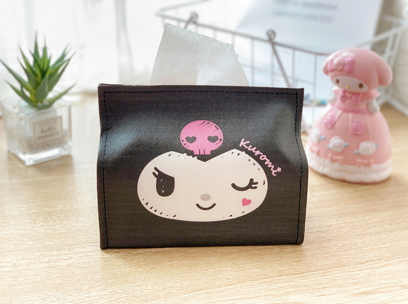 Cartoon PU Leather Tissue Box