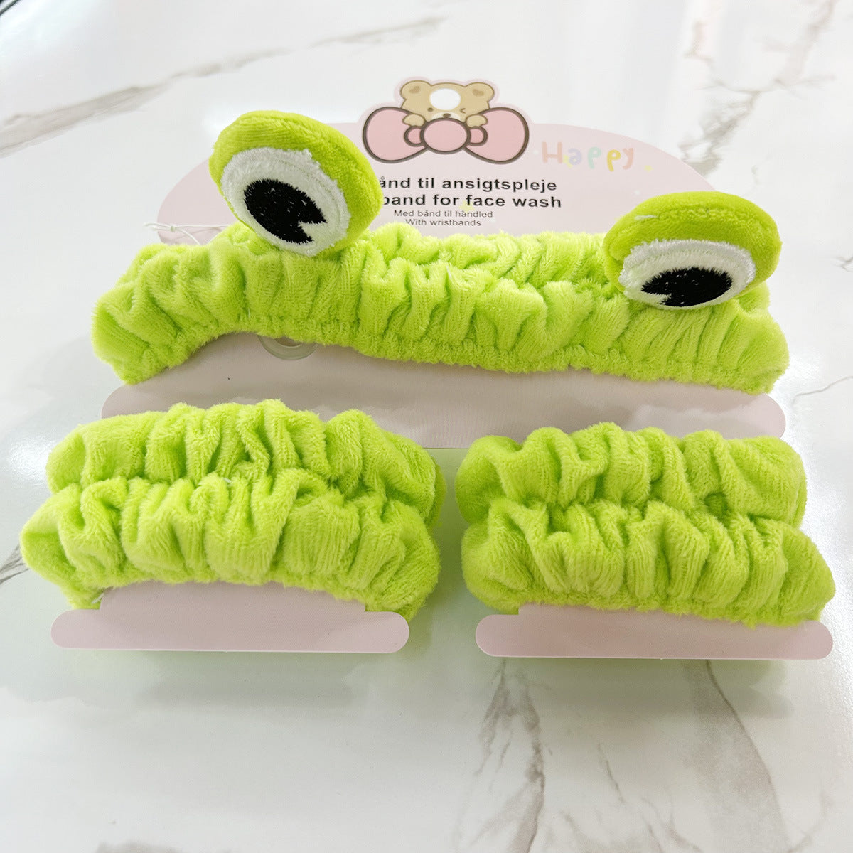 S.anrio Cartoon Waterproof Face Wash Wrist Bands set