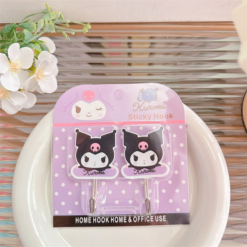 San.rio Cute Adhesive Wall Hooks