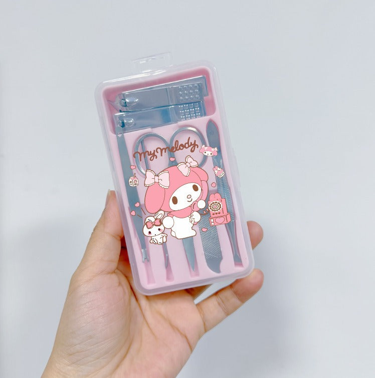 7-Piece Nail Clipper Manicure Set with PU Case