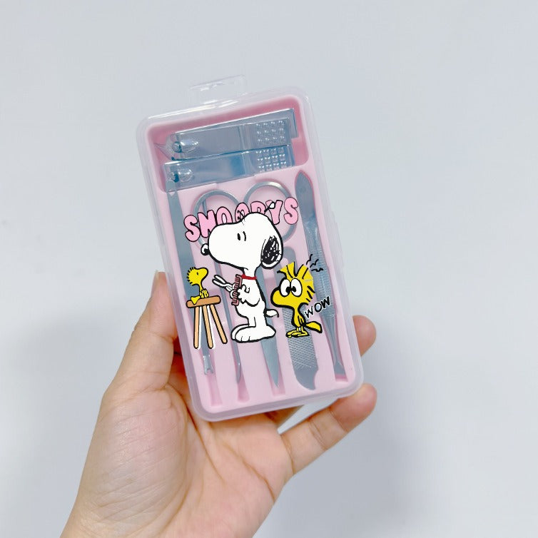 7-Piece Nail Clipper Manicure Set with PU Case