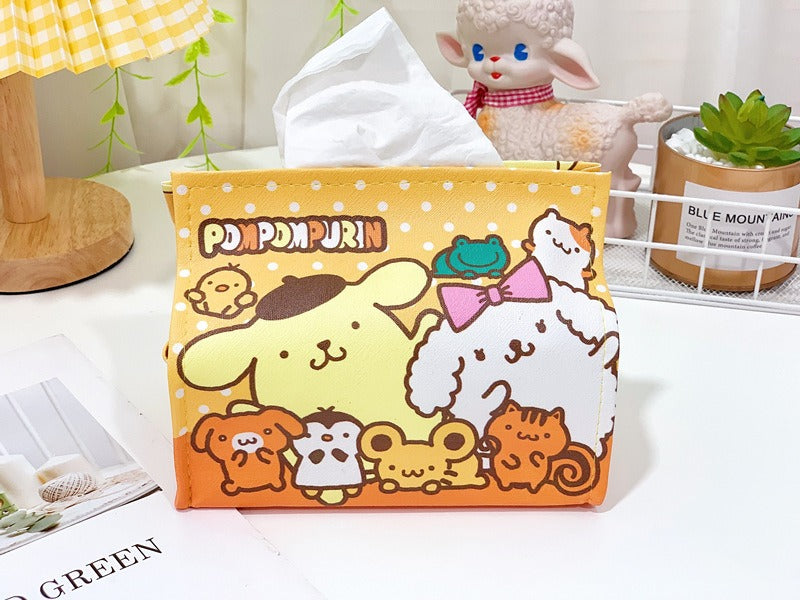 Cartoon PU Leather Tissue Box