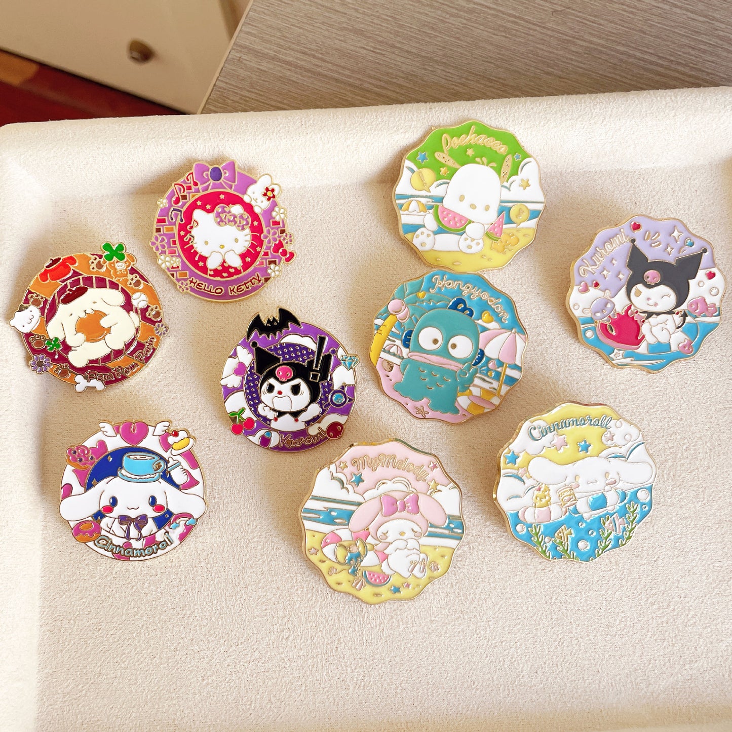 San.rio Cute Cartoon  ins Pin Badge