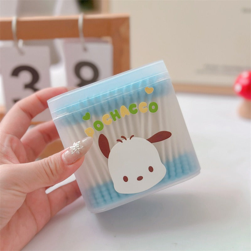 Sanri.o Cute Cotton Swabs for Daily Use
