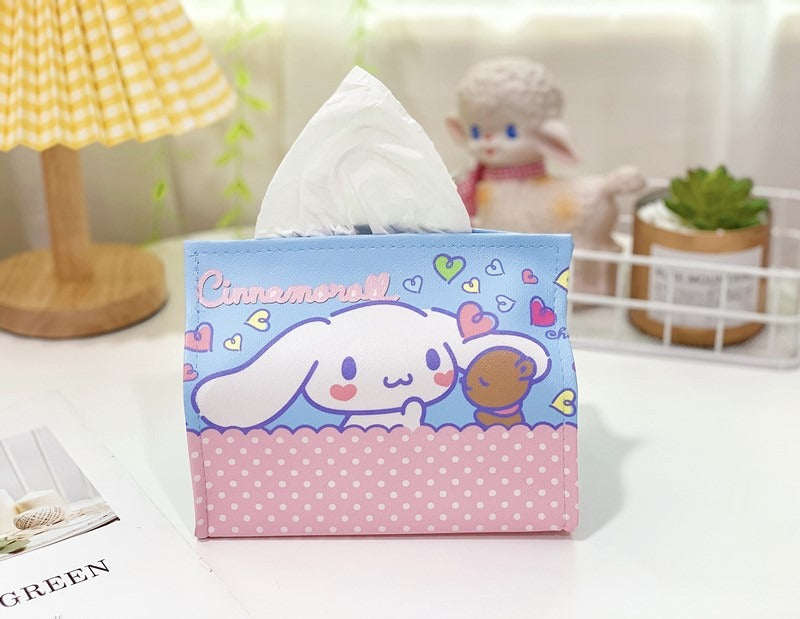 Cartoon PU Leather Tissue Box