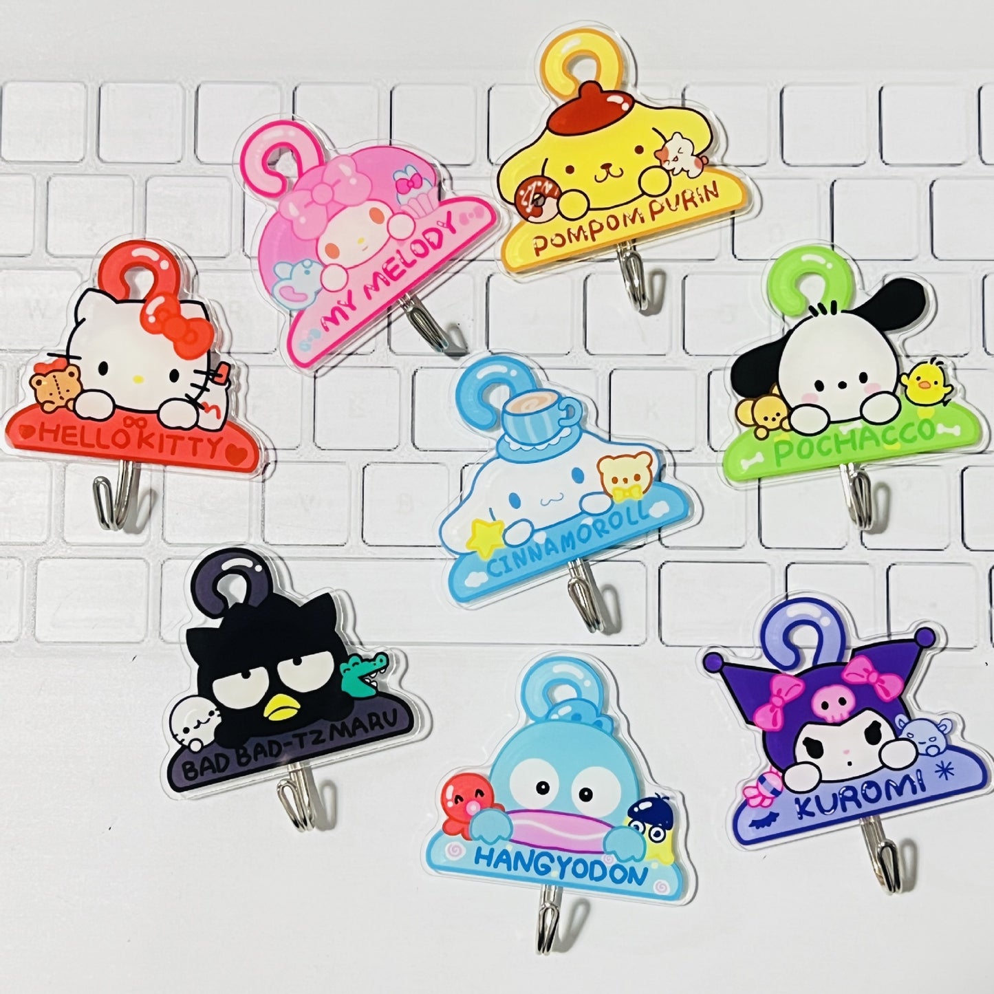 San.rio Cute Adhesive Wall Hooks