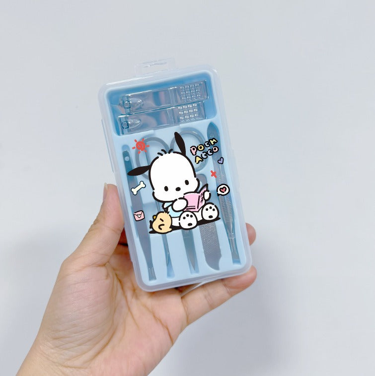 7-Piece Nail Clipper Manicure Set with PU Case
