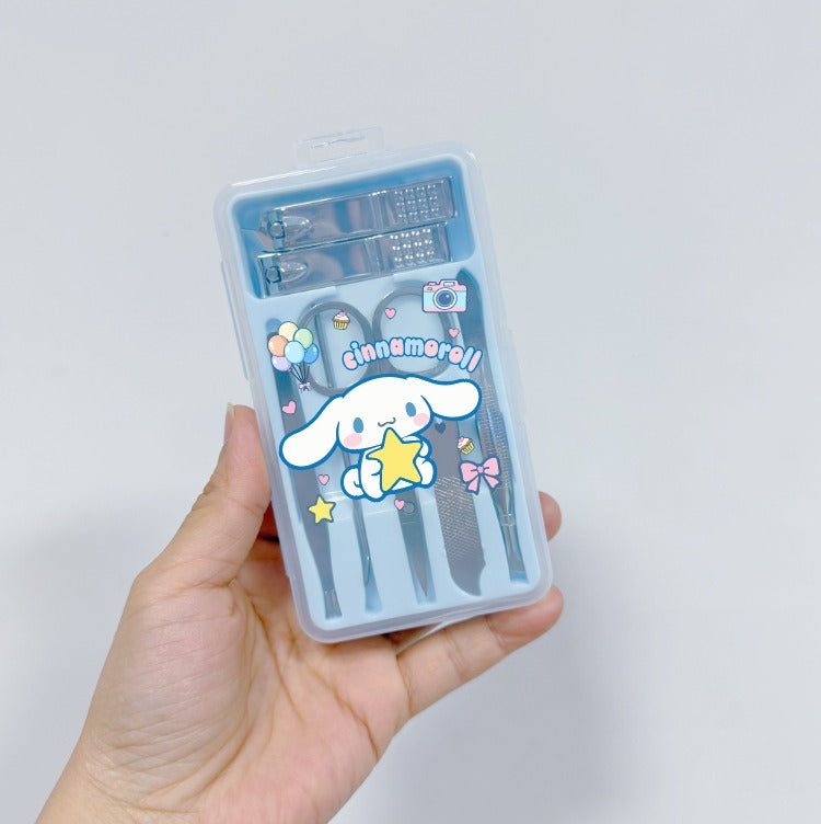 7-Piece Nail Clipper Manicure Set with PU Case