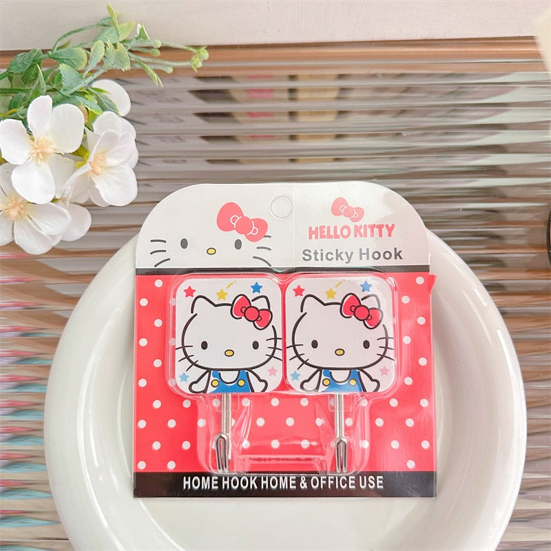 San.rio Cute Adhesive Wall Hooks