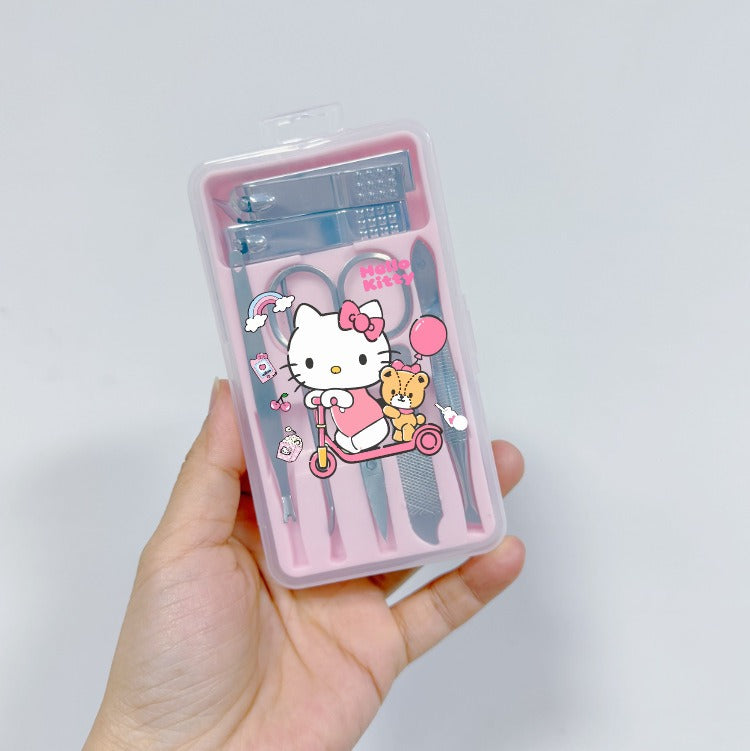 7-Piece Nail Clipper Manicure Set with PU Case