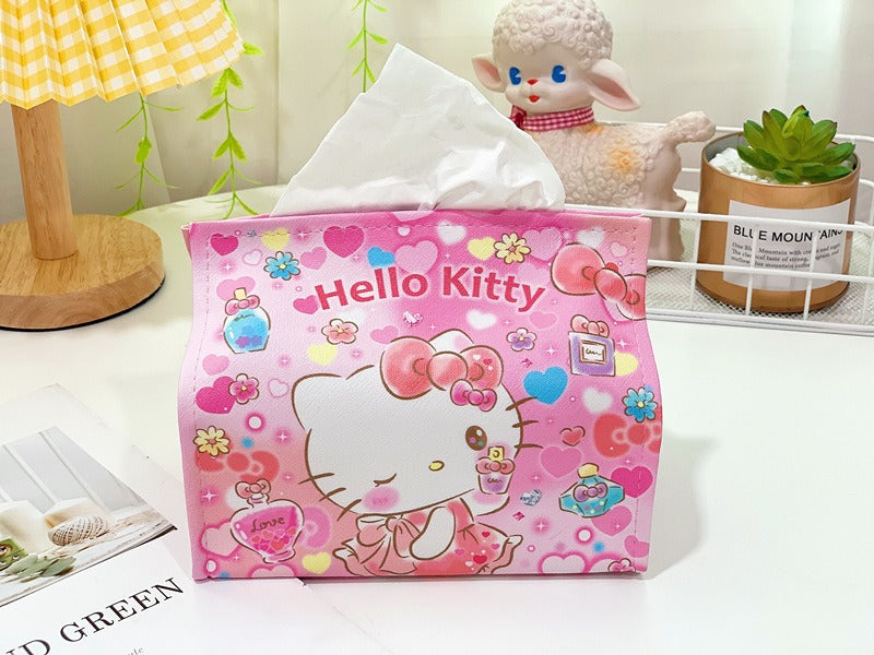 Cartoon PU Leather Tissue Box