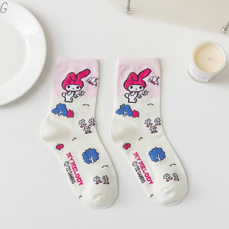 Sa,nrio Cute Cotton Socks – Multiple Styles