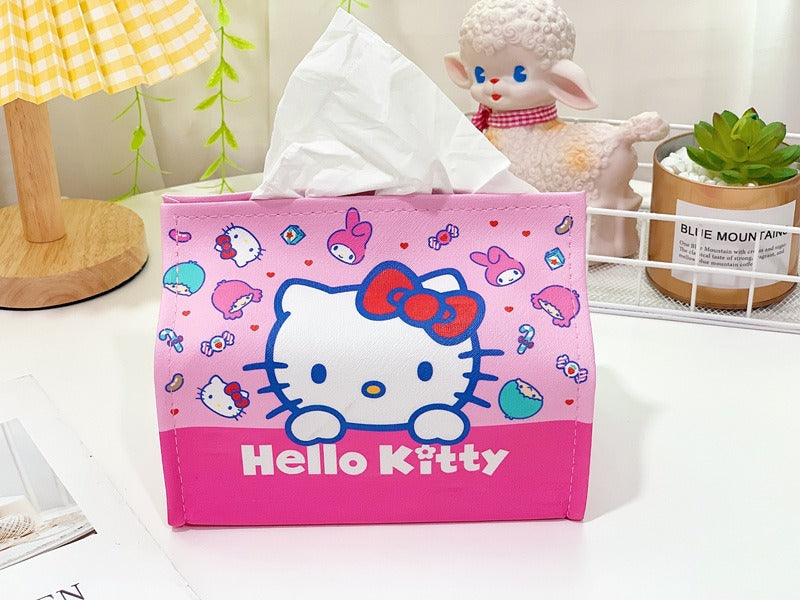 Cartoon PU Leather Tissue Box