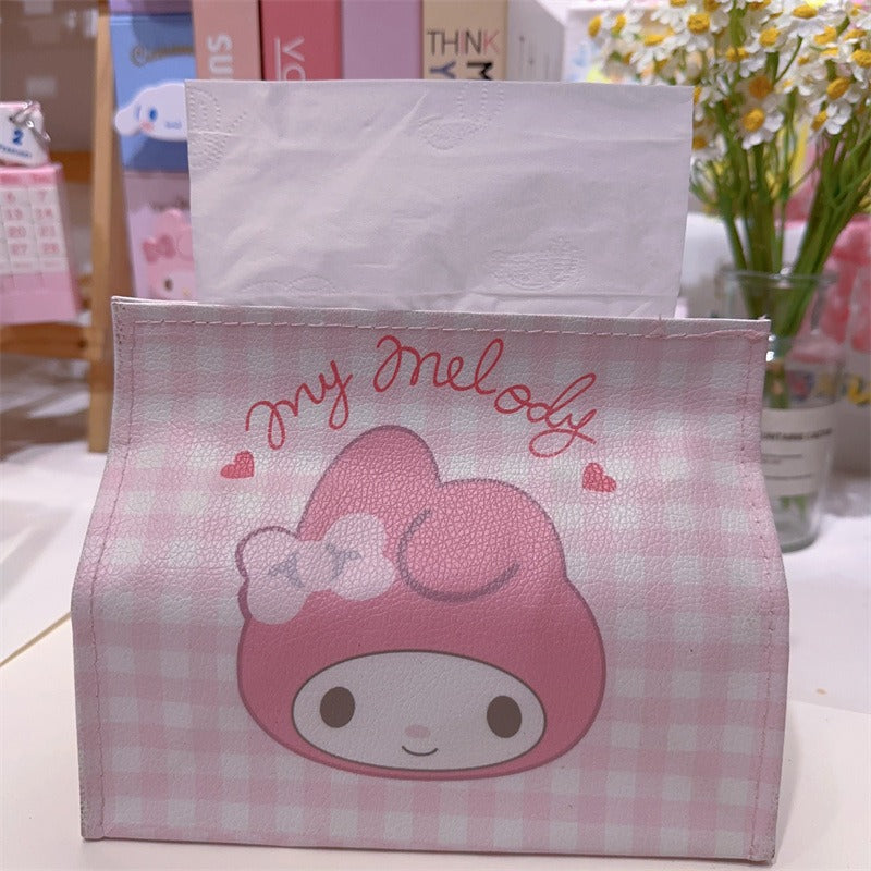 Cartoon PU Leather Tissue Box
