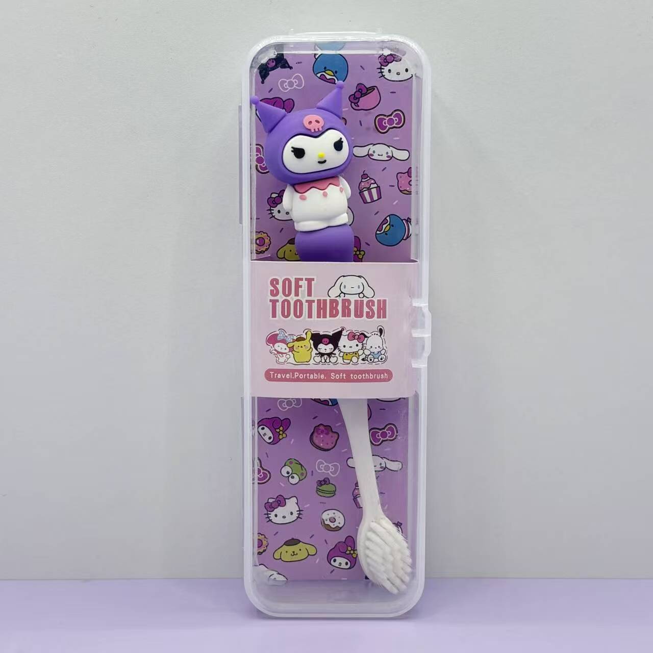 Sa.nrio Soft Bristle Toothbrush with Clear Case