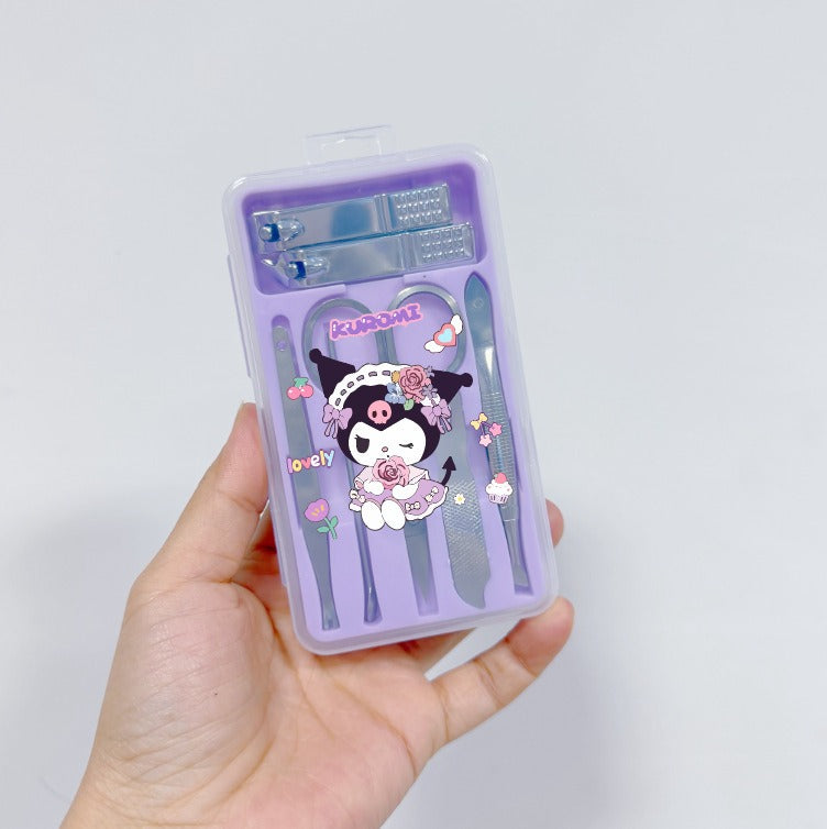 7-Piece Nail Clipper Manicure Set with PU Case