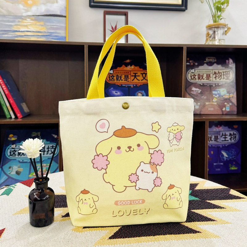 Sanr.io Cute Cartoon Canvas Tote Bag