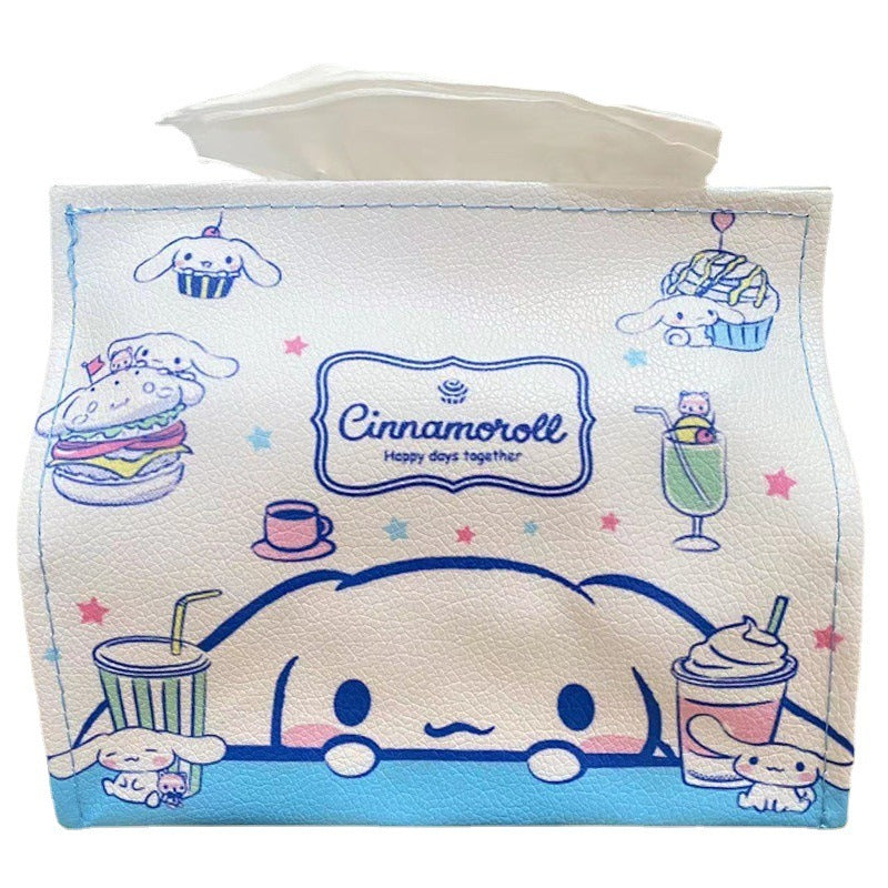 Cartoon PU Leather Tissue Box