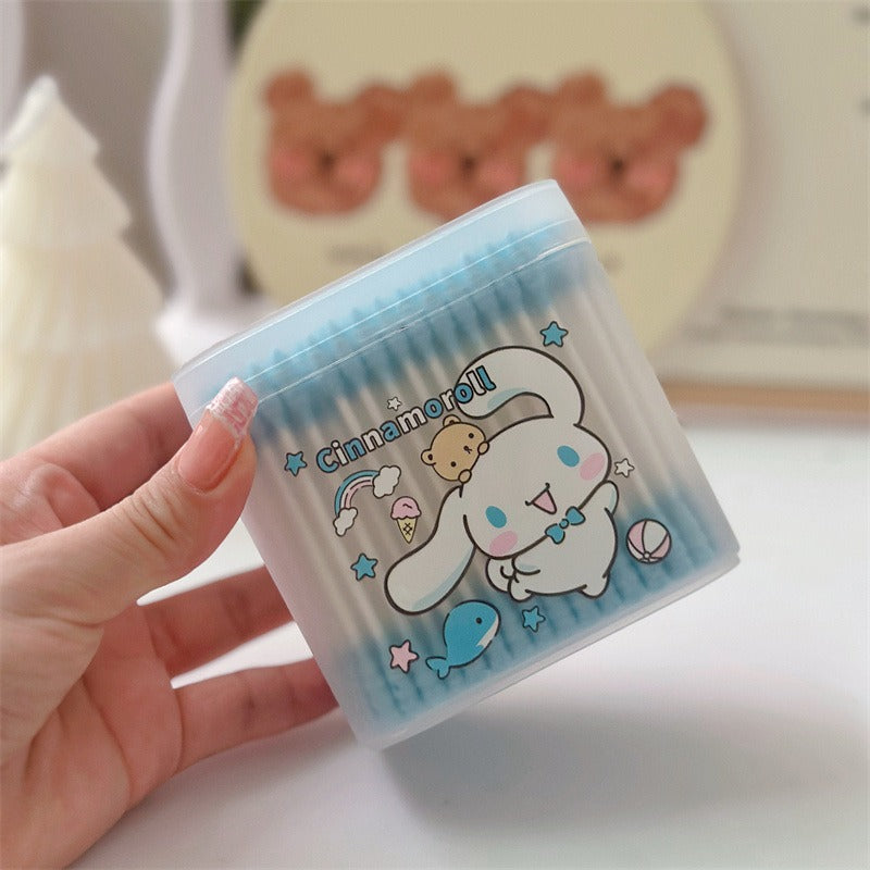 Sanri.o Cute Cotton Swabs for Daily Use