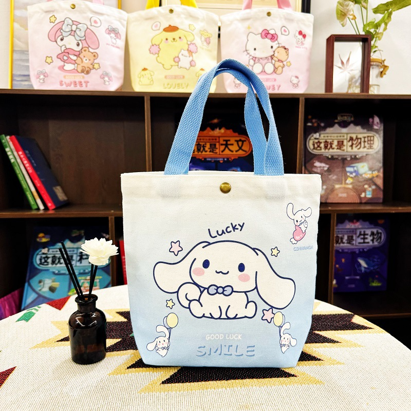 Sanr.io Cute Cartoon Canvas Tote Bag
