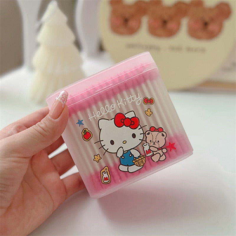 Sanri.o Cute Cotton Swabs for Daily Use