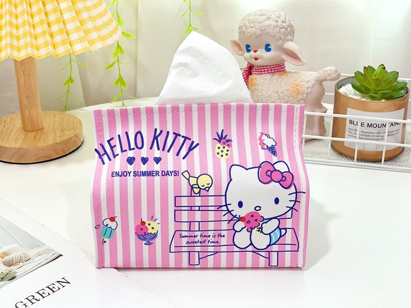 Cartoon PU Leather Tissue Box