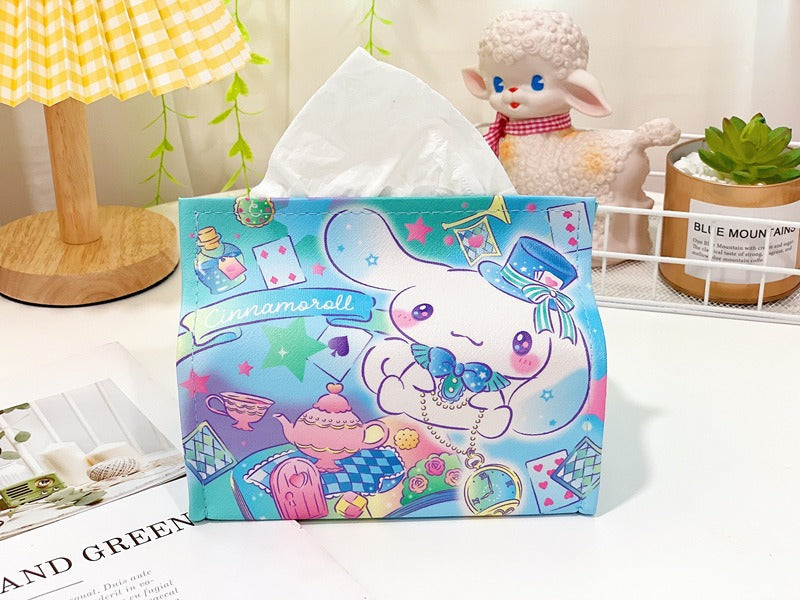Cartoon PU Leather Tissue Box