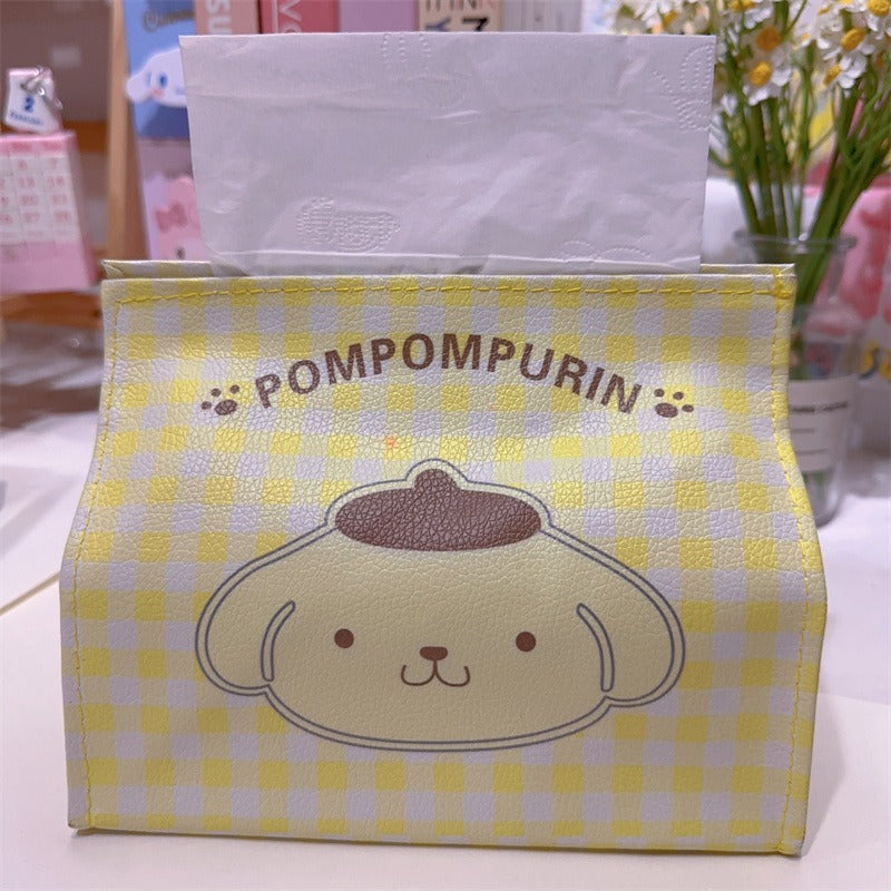 Cartoon PU Leather Tissue Box