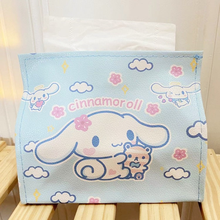 Cartoon PU Leather Tissue Box