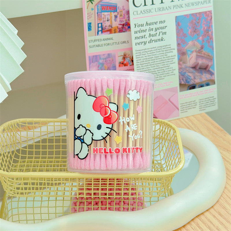 Sanri.o Cute Cotton Swabs for Daily Use