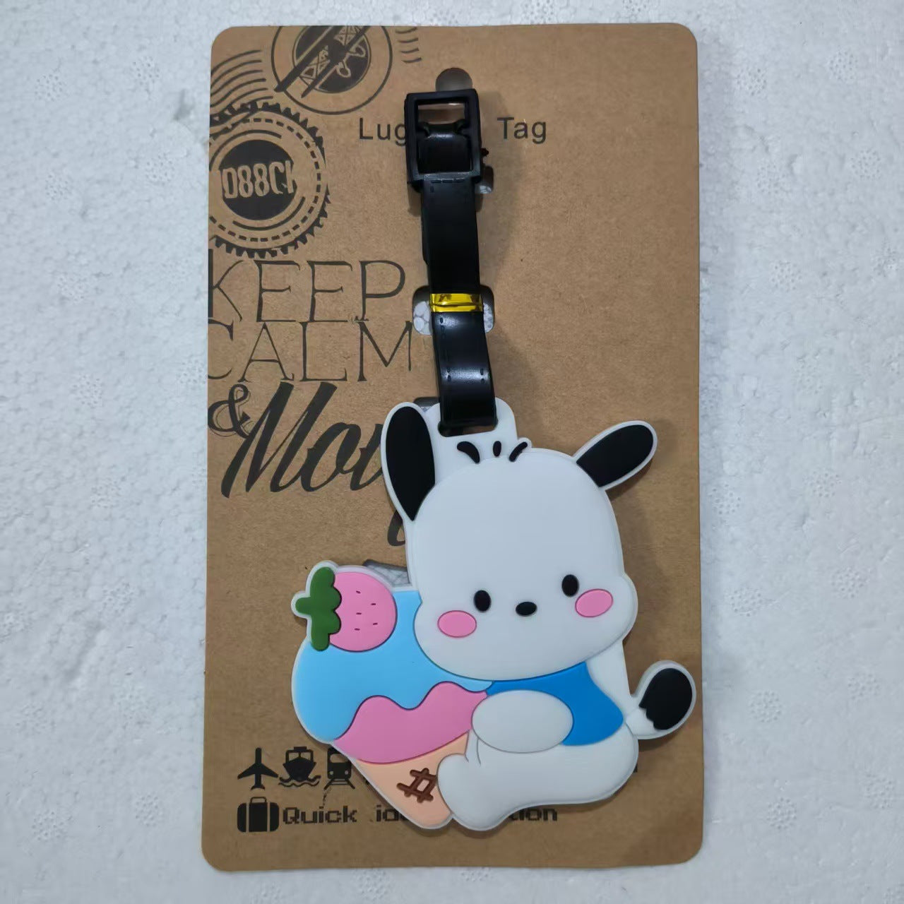 Sanr.io Cute Boarding Pass Keychain Charm