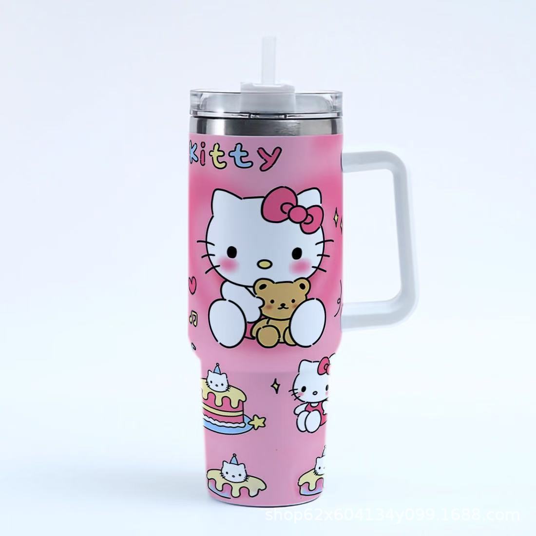 San.rio Cute Kawaii 40oz Stainless Steel Travel Tumbler with Handle