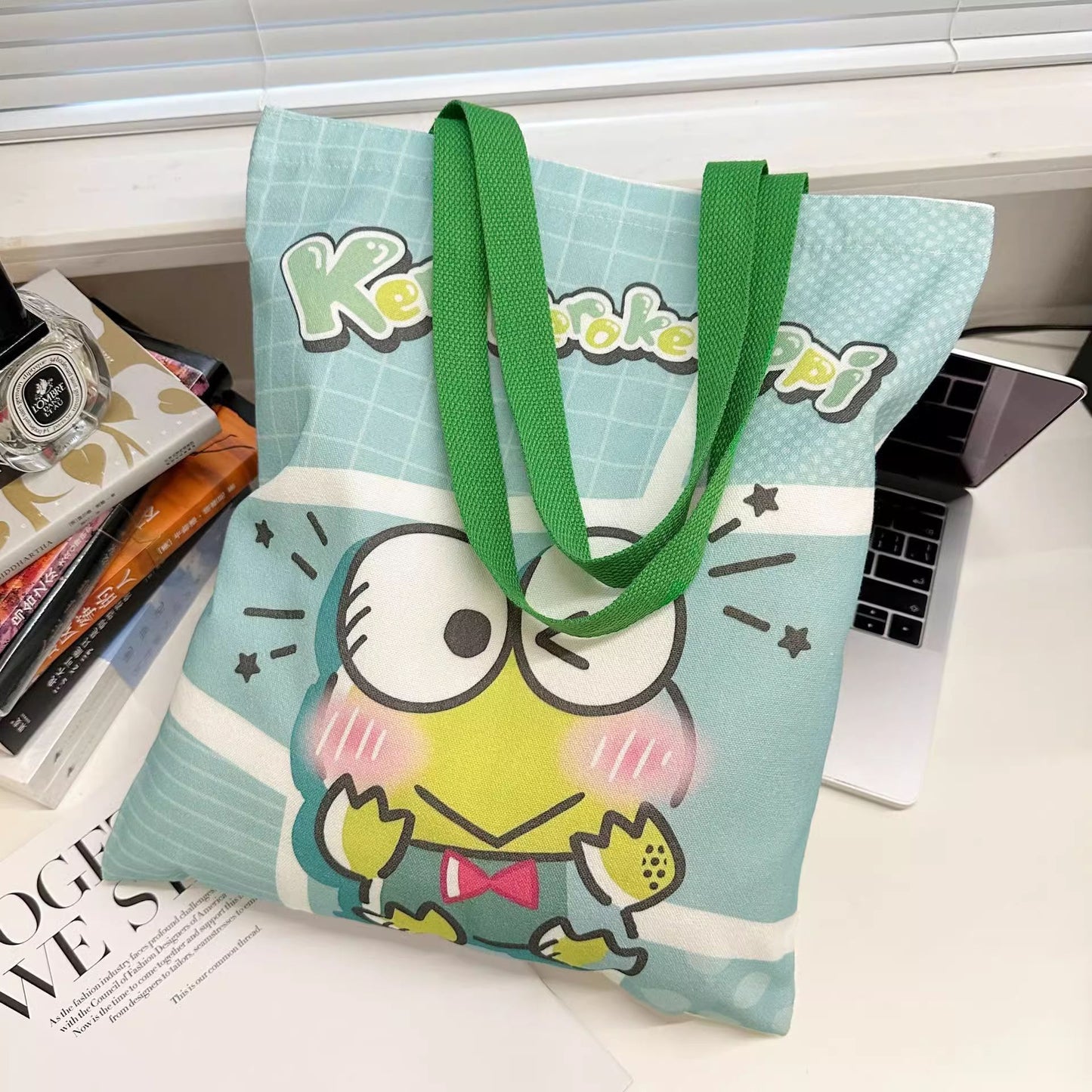 Sanr.io Cute Cartoon Canvas Tote Bag