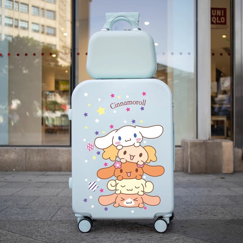 Sanri.o Cinnamor.oll Cute Cartoon 18-Inch Carry-On Suitcase