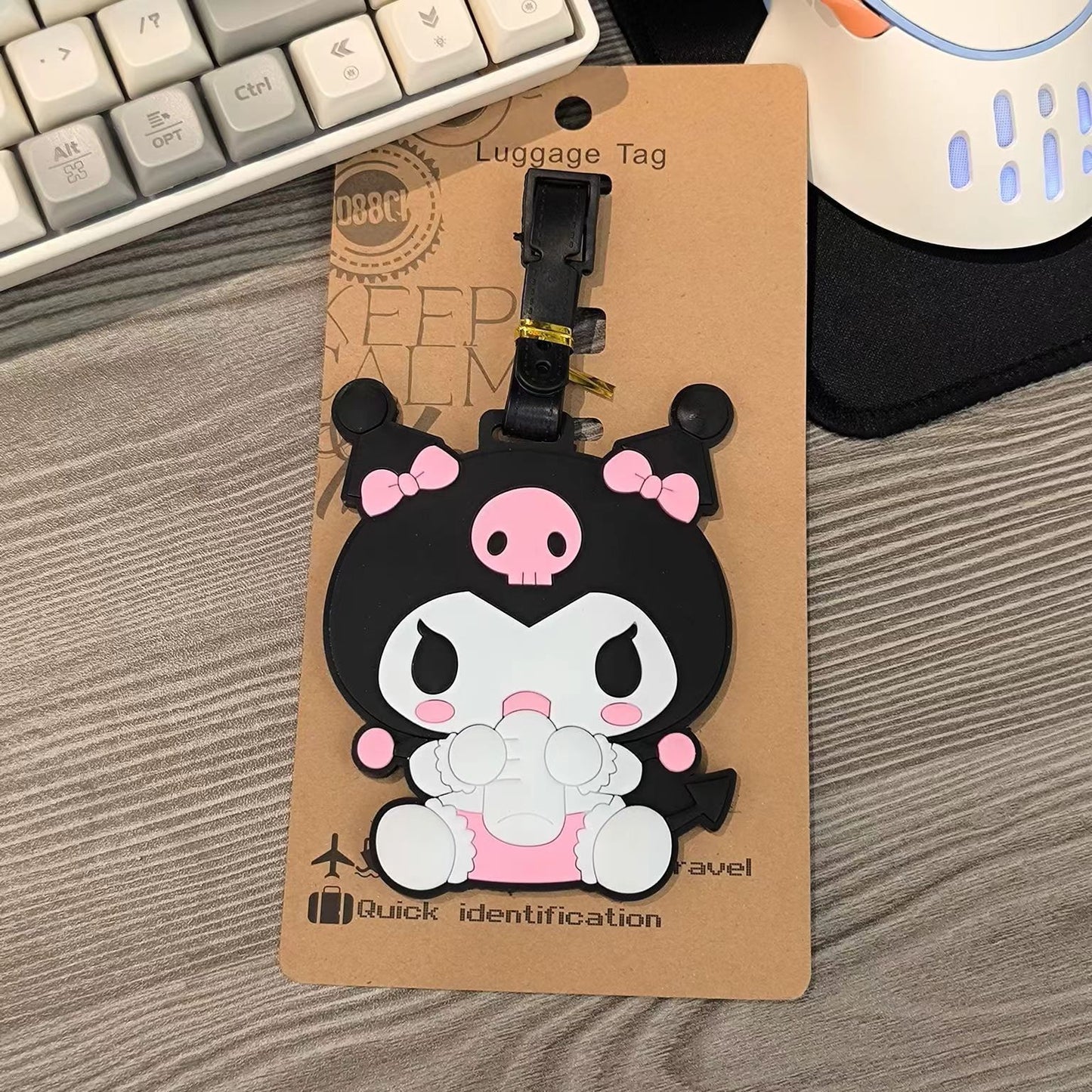 Sanr.io Cute Boarding Pass Keychain Charm