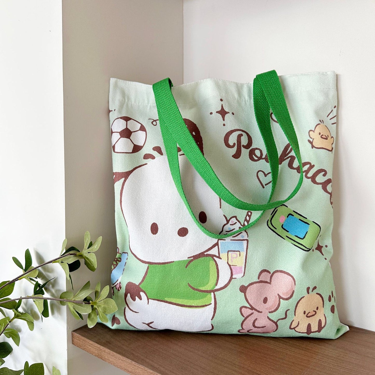 Sanr.io Cute Cartoon Canvas Tote Bag