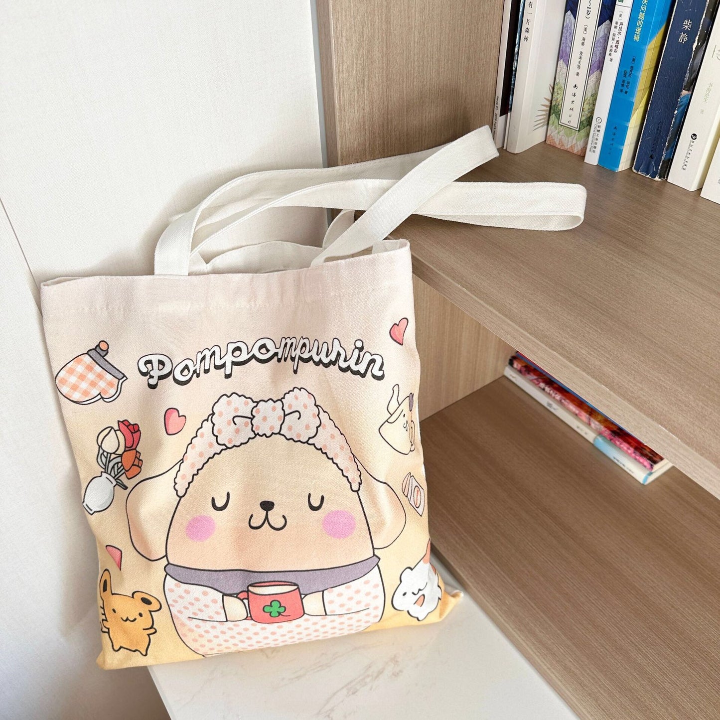 Sanr.io Cute Cartoon Canvas Tote Bag