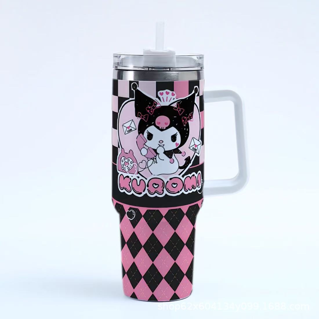 San.rio Cute Kawaii 40oz Stainless Steel Travel Tumbler with Handle