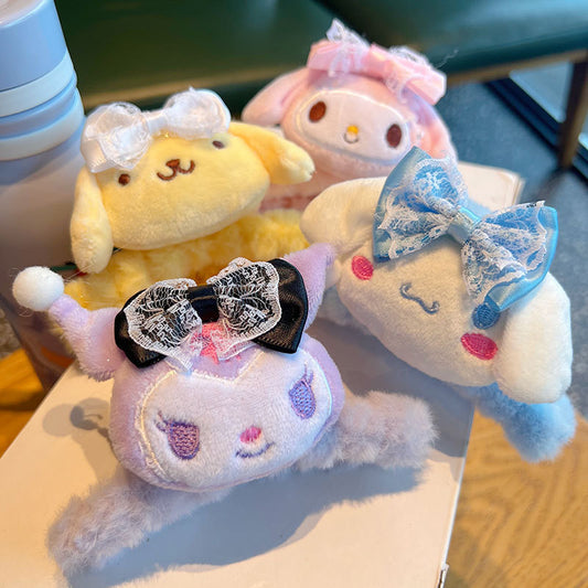 San.rio Cute Plush Hair Claw Clip