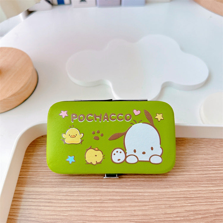 7-Piece Nail Clipper Manicure Set with PU Case